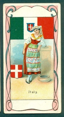 HENDERSON'S - FLAGS & COSTUMES OF ALL NATIONS no.87  ITALY