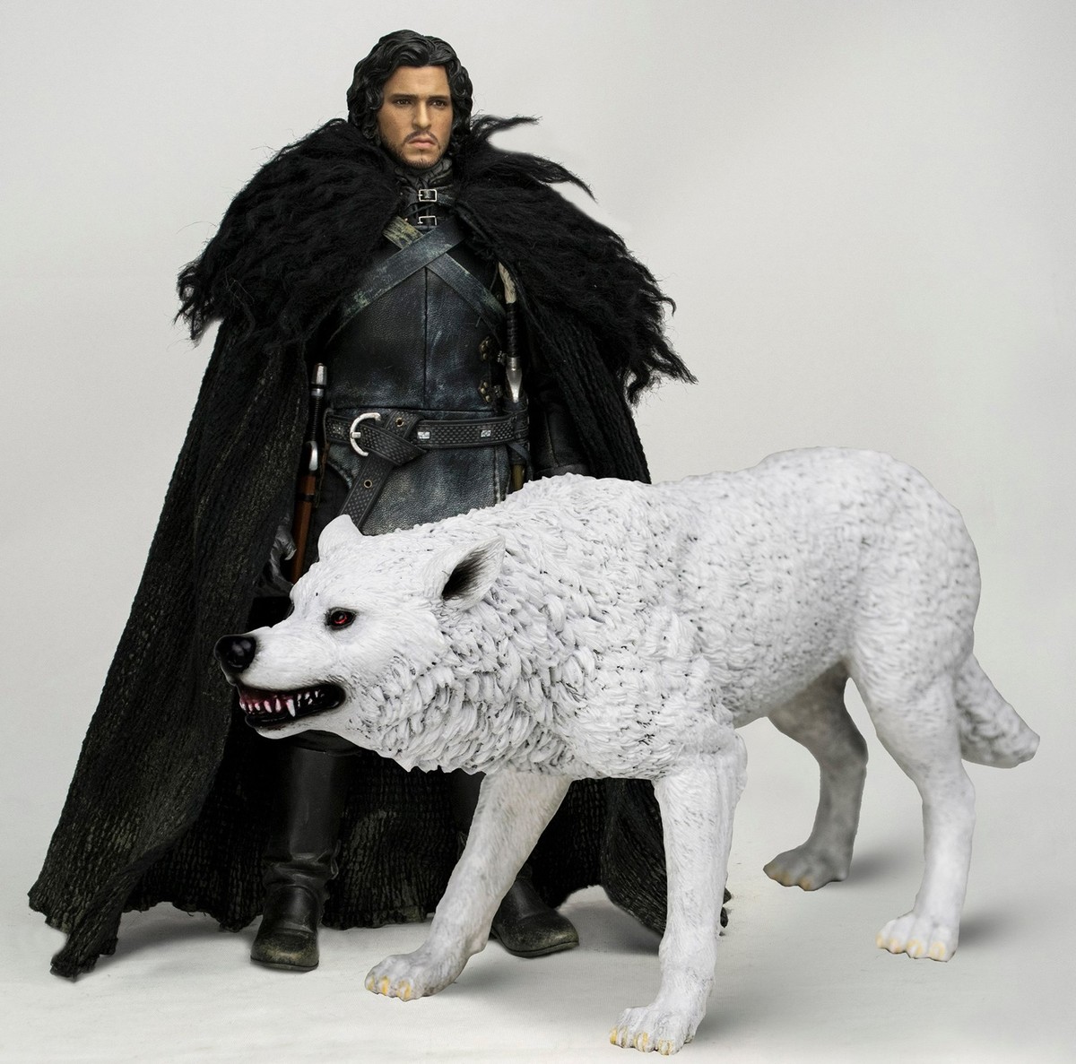 threezero Game of Thrones ジョン・スノウ＆ゴースト Threezero 1/6 Game of Thrones JON SNOW & Ghost Night Watch Figure