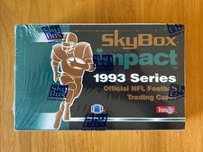 1993 Skybox IMPACT NFL Football Box 36 Packs Hobby Factory Wrapped Sealed Cards