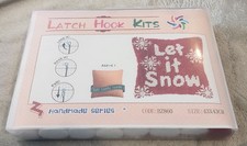 Latch Hook Kit Winter Let It Snow Handmade Series - Pillow 43x43cm