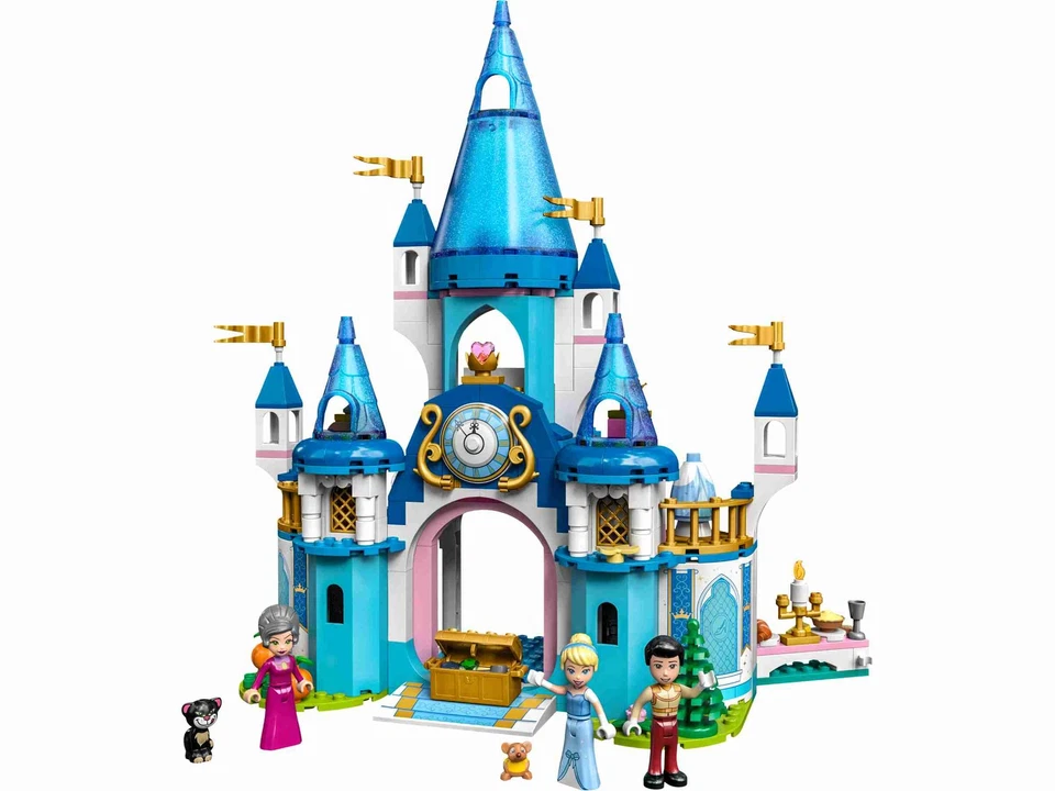 LEGO 43206 Disney Cinderellas Schloss, 3 Spielfiguren und 2 Tierfiguren - Bild 2 von 4