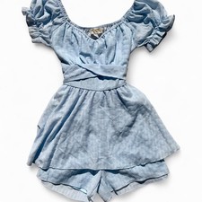 Pagliaccetto doppio strato Altar’d State "Haisley" - Blu pallido, taglia donna small