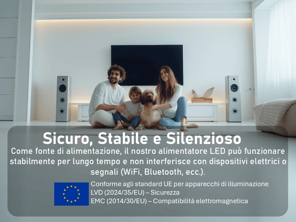 Trasformatore LED 12V 6W - 100W IP67 Impermeabile Driver Alimentatore LED - Immagine 4 di 4