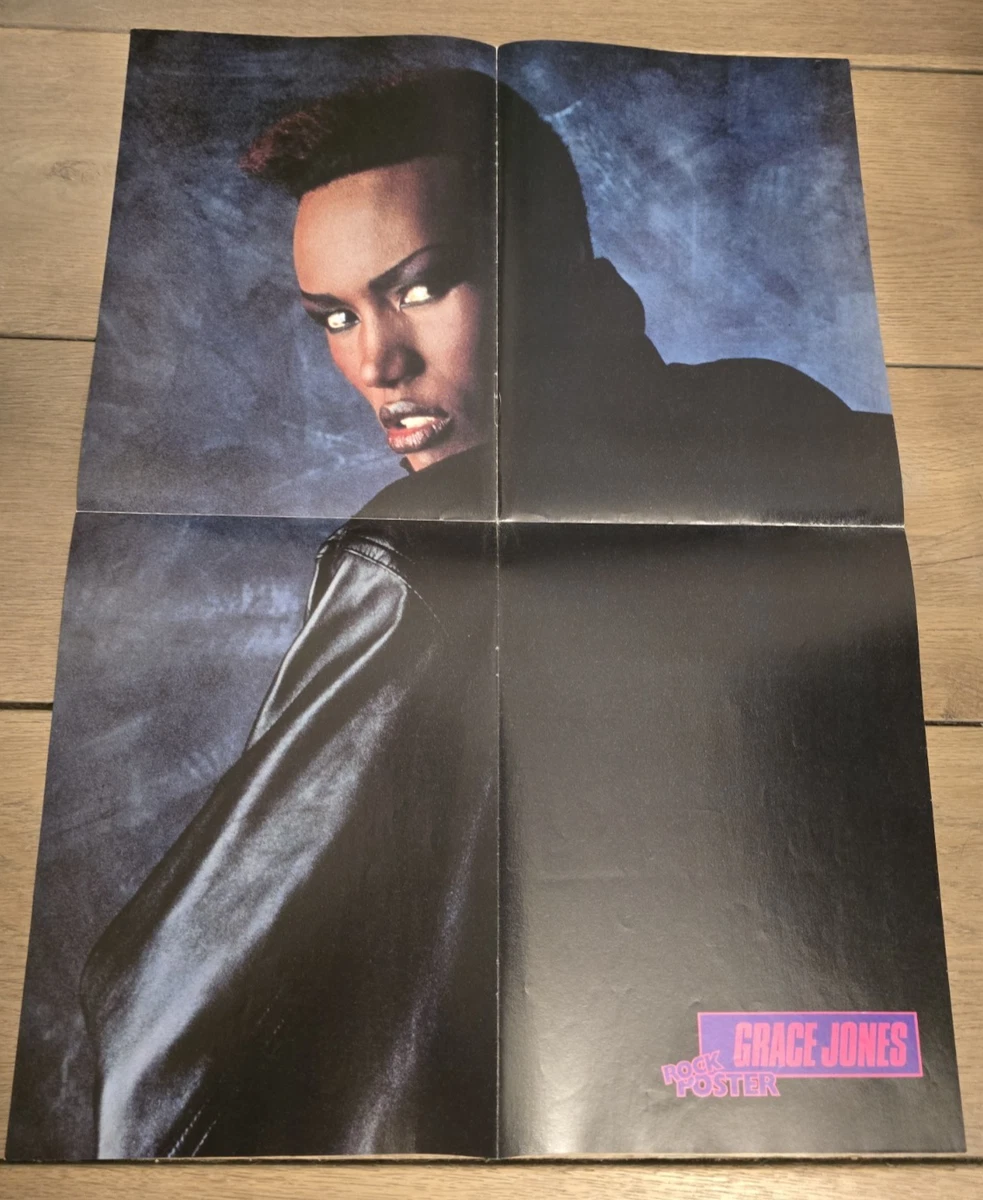 Rolling Stones / Grace Jones - Mega super poster - 40 X 52 cm - Sweden 1985 NEW
