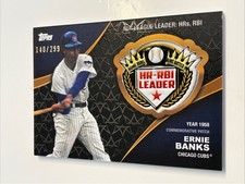 2023 Topps Series 2 Crowning Achievements Commemorative Patches Ernie Banks /299