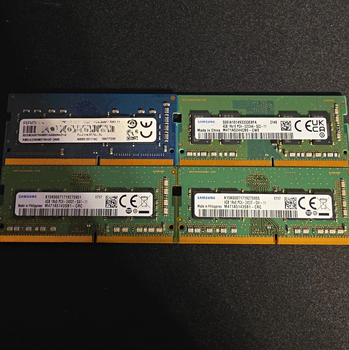 Samsung DDR4 SDRAM 4 GB Capacity per Module Memory (RAM) for sale
