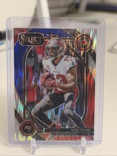 2024 Panini Select - Club Level Mike Evans #283 Red & Blue Shock Prizm