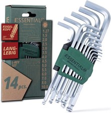 Image of Wiha, Allen Key, Set 14 Pieces, Ball Head, Hex Socket, Set 1.27-10 mm
