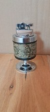 Tischfeuerzeug vintage 60er-70er Jahre Weltkarten motiv-GAS