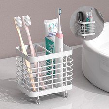 Toothbrush Holders for Bathroom, Stainless Steel Electric Toothbrush Holder W...