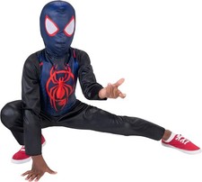 Marvel Miles Morales Official Youth Halloween Costume - Printed Jumpsuit...