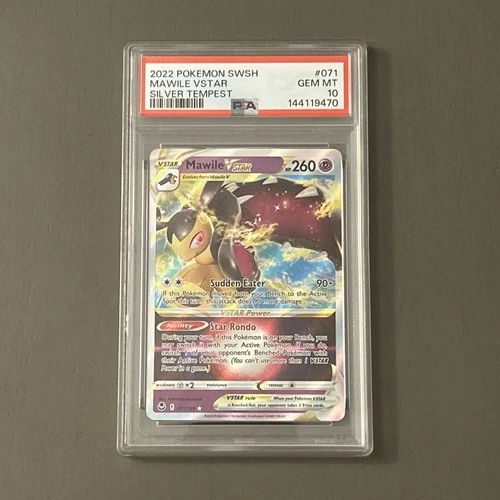 Pokemon TCG: Mawile VSTAR 071/195 Sword & Shield Silver Tempest Holo PSA 10