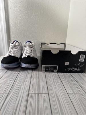 LeBron XIX Low White/Black -medium Blue Men s Size 9 Basketball shoes