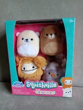 Squishville Mount Squishmore 4-Pack - Benny, Thekla, Chip, Rufus - Open Box NEW