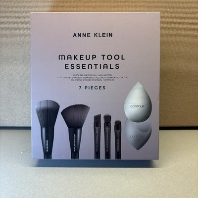 Anne Klein MAKEUP TOOL ESSENTIALS - 7 Pieces Set - 5 Brushes & 2