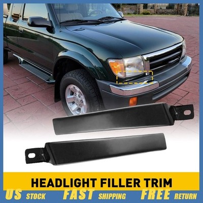 Headlight Molding Trim Lower Filler Set Fit 1998-1999 2000 Toyota Tacoma EOOC`