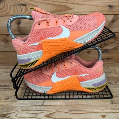 Nike Turnschuhe Damen Größe UK 3 Metcon 7 Crimson Bliss Crossfit Hyrox Fitnessschuhe