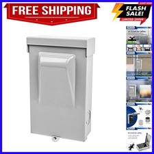 60 Amp Non-Fused Disconnect Switch, AC Disconnect Metal Box, 60A 2 Pole 3 Wir...