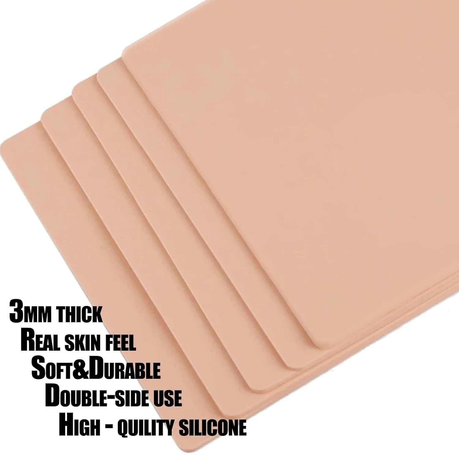 3MM Tattoo Practice Skin - Beoncall 10Pcs Thick Tattoo Fake Skin 8X6'' Blank  image 4