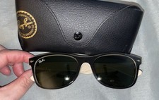 Ray-Ban RB2132 New Wayfarer Classic Sunglasses - Black On Beige