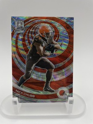 2023 Panini Spectra- Nick Chubb (Orange Wave 8/11)