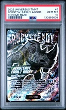 2025 UNIVERSUS TMNT ROCKSTEADY EASILY ANGERED CHROME RARE /100 PSA 10 POP-1