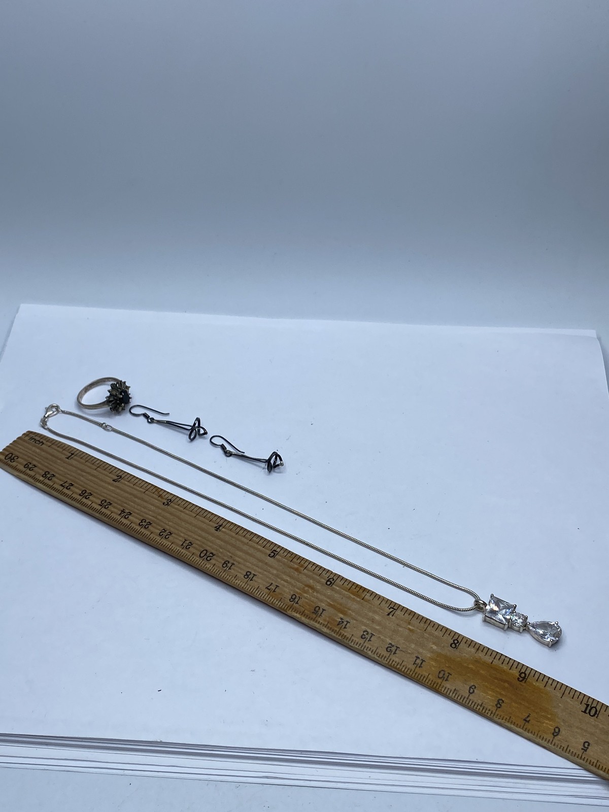 Sterling Silver Assorted Ring/Earring/Necklace Je… - image 11