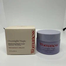 WOMANESS Overnight Magic Moisturizing Repair Cream Restores Smoothes  1.7 Fl oz
