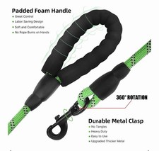 Pet Heavy Duty Rope Dog Leash with Padded Handle - Blue