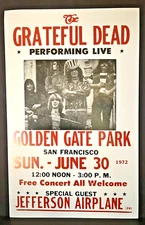 The Grateful Dead    14" X 22" Nostalgic Poster Art printed on Heavy Card Stock