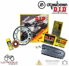 PREMIUM TRANSMISSION KIT DID CHAIN CROWN SPROCKET DERBI SENDA SM 125 4T 2005