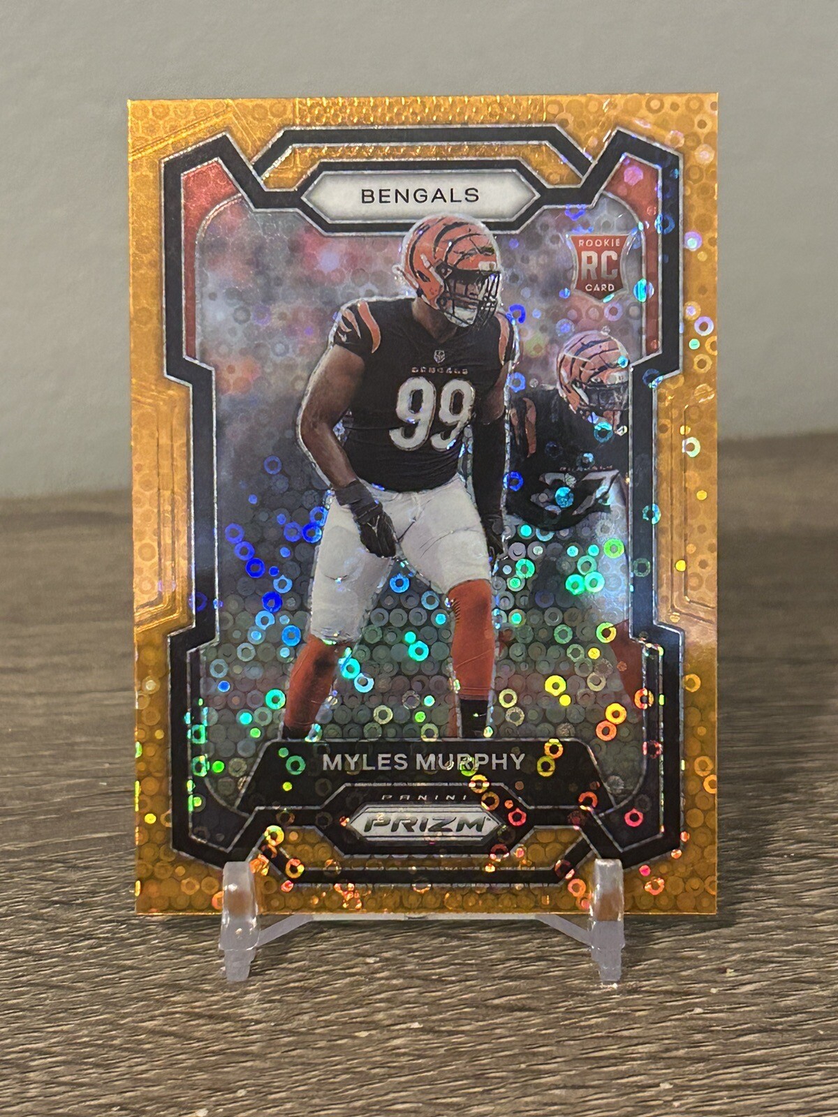 Myles Murphy Rookie Card 2023 Panini Prizm Orange Disco #320 Bengals RC