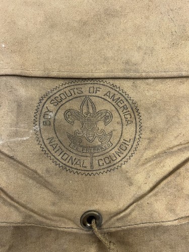 Vintage Boy Scouts Of America National Council No. 574 Canvas Yucca Pack Bag - 第 2/11 張圖片