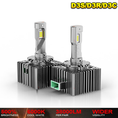 6000K D3S D3R D3 LED Xenon Headlight Replacement Bulbs Super Bright