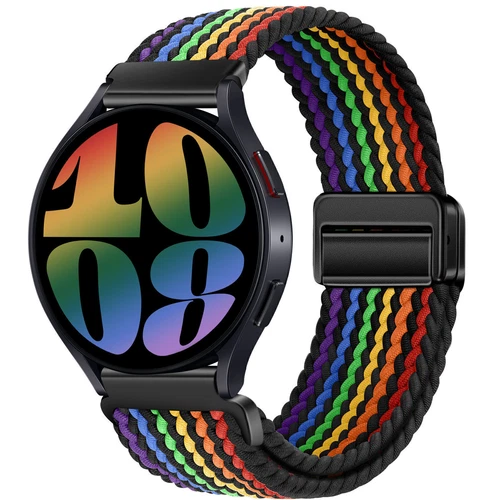 Correa de reloj de pulsera magnética de nailon trenzado de 18 mm 20 mm 22 mm correa de liberación rápida - Imagen 128 de 169