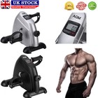 LCD Mini Exercise Bikes Pedal Arm Leg Resistance Cycle Home Fitness Workout Seat