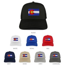 New Colorado Home State Flag Embroidered Patch Mesh Trucker Cap - FREE SHIPPING