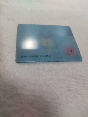 Squirtle 27 Japanese Meiji Super Change Card 3D Lenticular