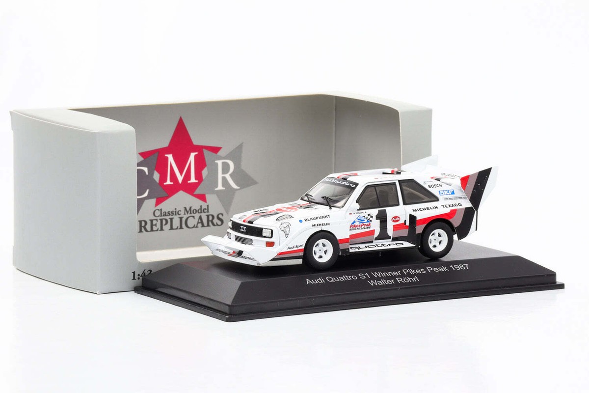1:43 Audi Quattro S1 #1 Winner Pikes Peak 1987 Walter Röhrl 1:43 Audi Quattro S1 #1 Winner Pikes Peak 1987 Walter Röhrl