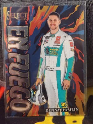 2024 Panini Select NASCAR Racing En Fuego Insert #18 Denny Hamlin