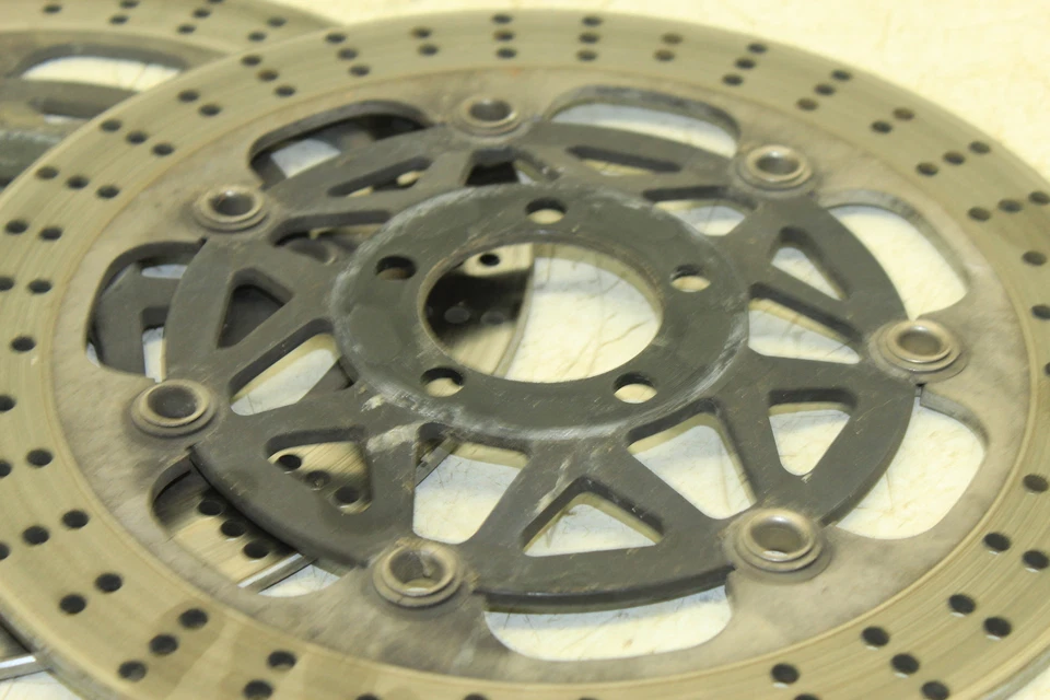 Kawasaki Ninja ZX9R 1995 OEM ROTORES DE FRENO DELANTEROS IZQUIERDO DERECHO DISCOS A-18D Foto 4 de 4