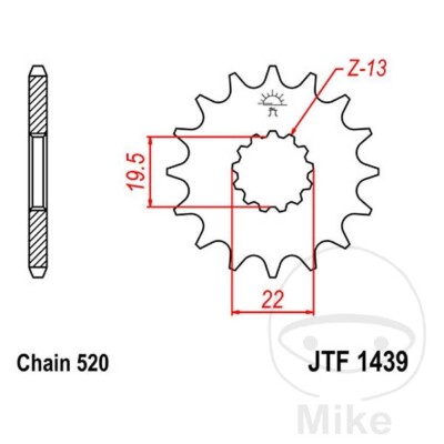 Ritzel für Suzuki LT-F 160 Bj. 1997-2004 14 Zähne