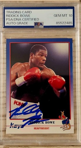 1991 Kayo #172 Riddick Bowe signed Rookie Card Autograph RC PSA 10 Gem Mint Auto