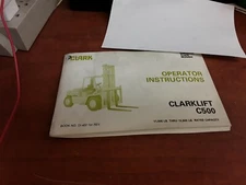 Clark Clarklift C500 Operator Instructions Manual