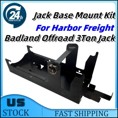 Steel Jack Base Mount Kit For the Harbor Freight Badland Offroad 3Ton Jack US