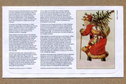 CANADA First Day series 1993-11-04 CHRISTMAS NOËL SANTA CLAUS 49¢ CORNER BLOCK - Picture 2 of 2