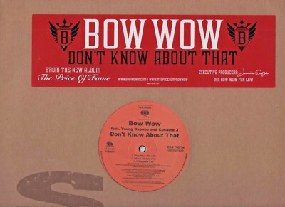 Bow Wow Don't Know About That Limited Edition 2003 Vinyl LP Young Capone 