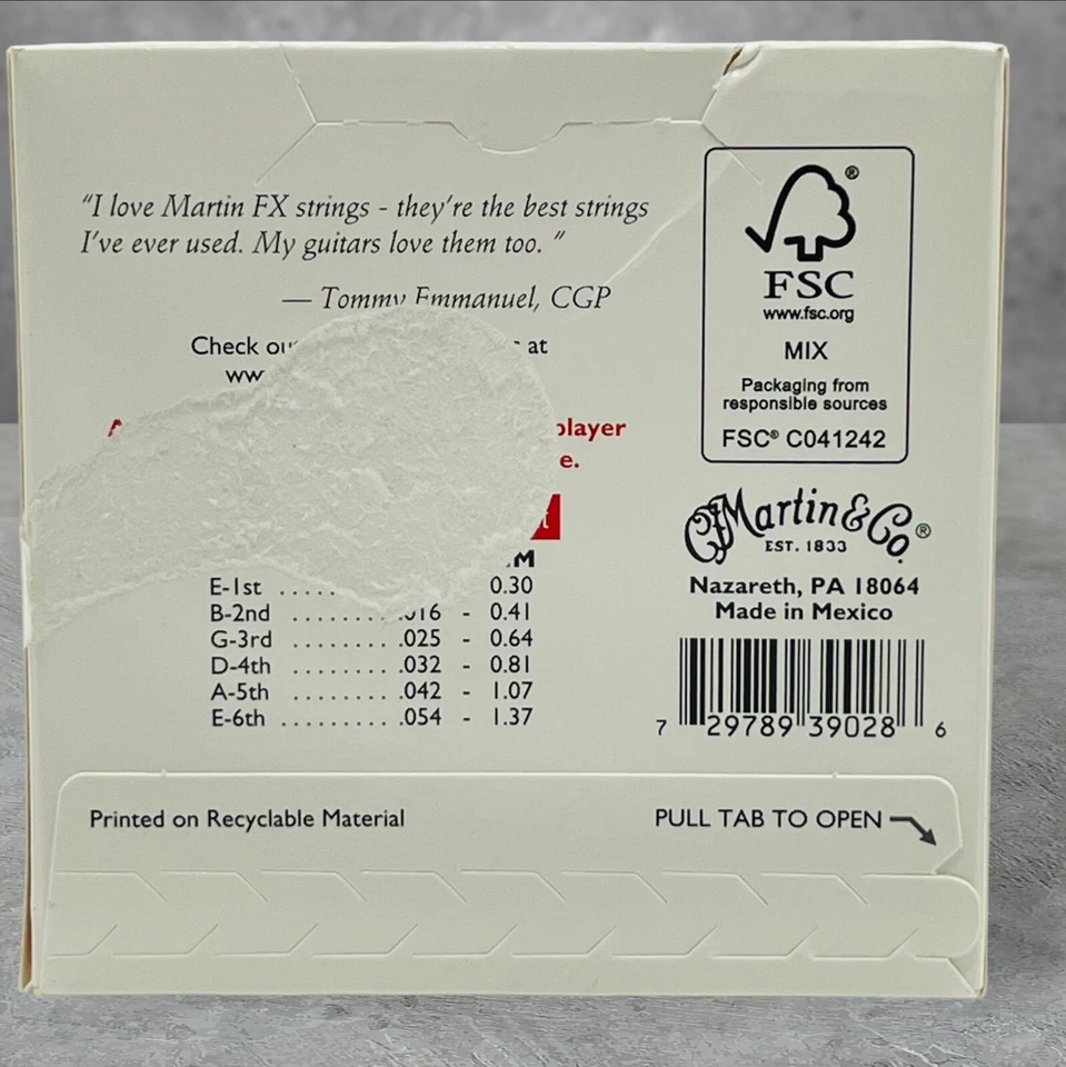 Martin Acoustic Guitar String SP FLEXIBLE CORE (92/8 Phospher Bronze) MFX-740  - Image 2 of 2