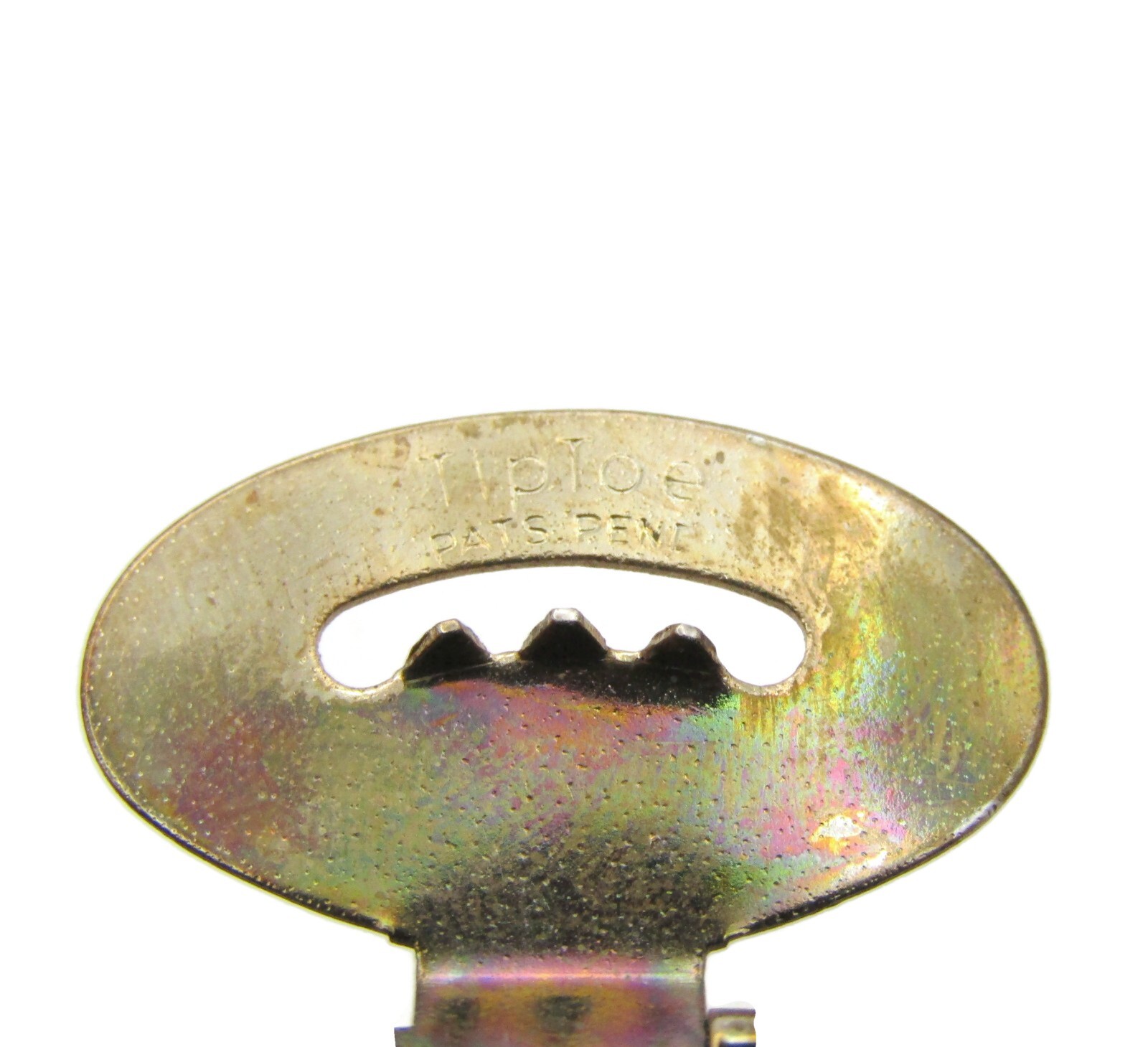 TipToe Shoe Clip Single Colorful Faux Jewel Design Metal