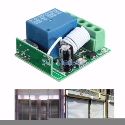 Módulo de interruptor de control remoto RF relé inalámbrico receptor de 1 canal DC 12V 433MHZ - Imagen 1 de 4